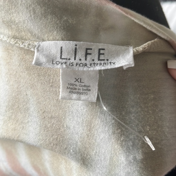 L.I.F.E. | Tie Dye Hanky Hem Longline Cardigan - Picture 5 of 5